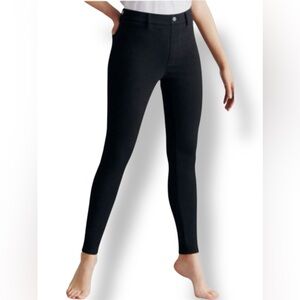 RALPH LAUREN Black Label 5 Pickets Soft Jersey Skinny Pants Trousers Black Sz M
